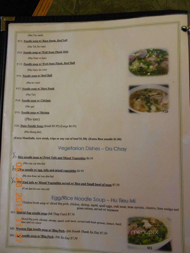 Pho Viet - Atlantic Beach, FL menu_pic