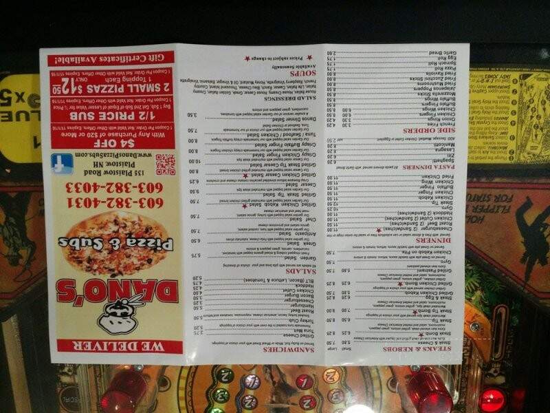 Danos Pizza & Subs - Plaistow, NH menu_pic