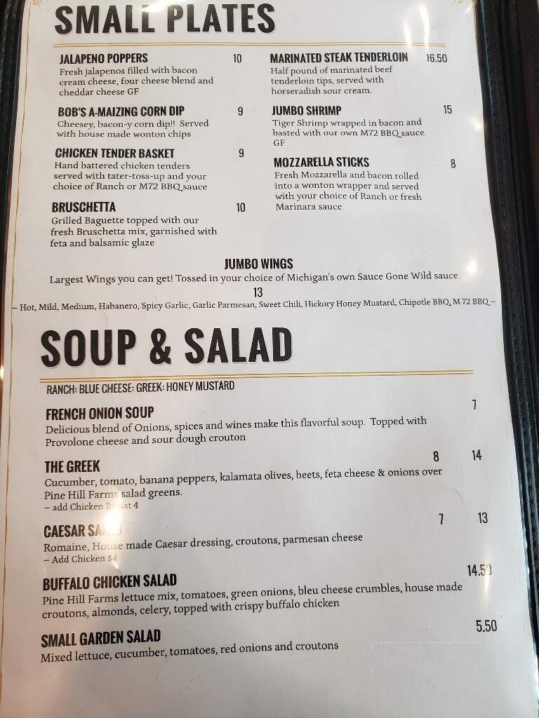 Dingman's Tavern - Kalkaska, MI menu_pic