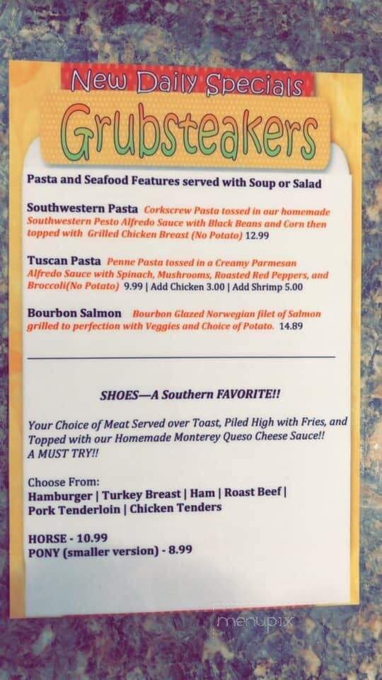 Grubsteakers Restaurant - Rochelle, IL menu_pic