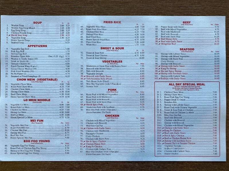 China King - Crossville, TN menu_pic