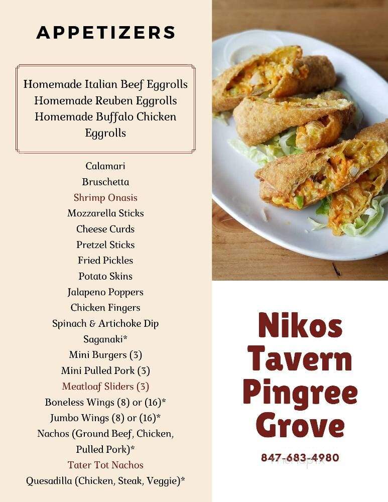 Niko's Tavern and Neighborhood Grill - Pingree Grove, IL