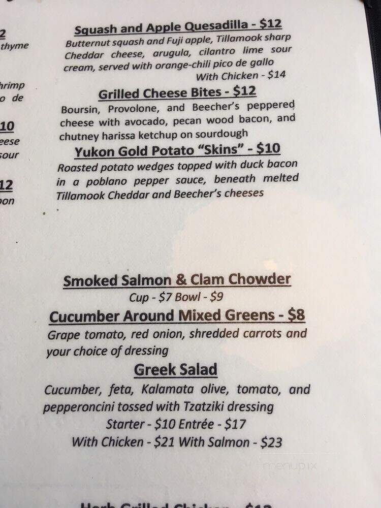 Reflections Grille - Seatac, WA menu_pic