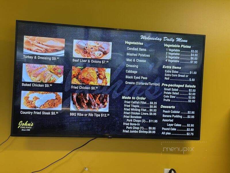 John's Fine Food - Forest Park, GA menu_pic