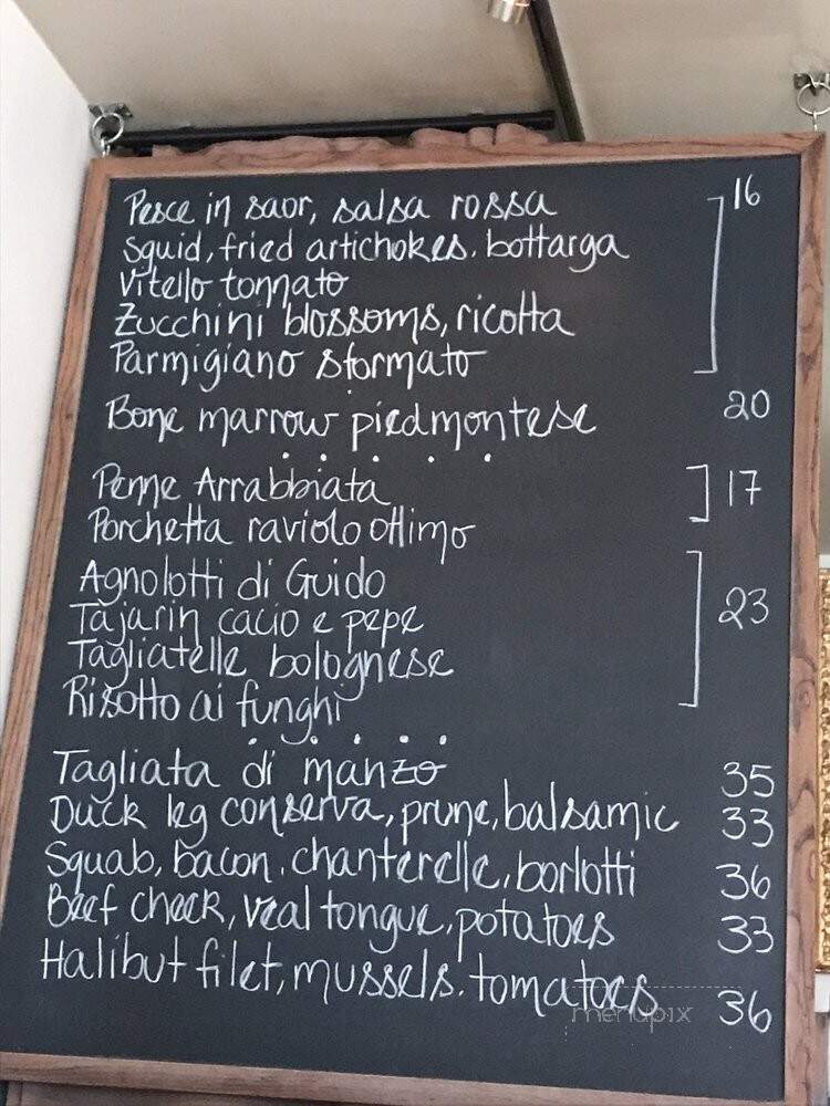 La Quercia - Vancouver, BC menu_pic