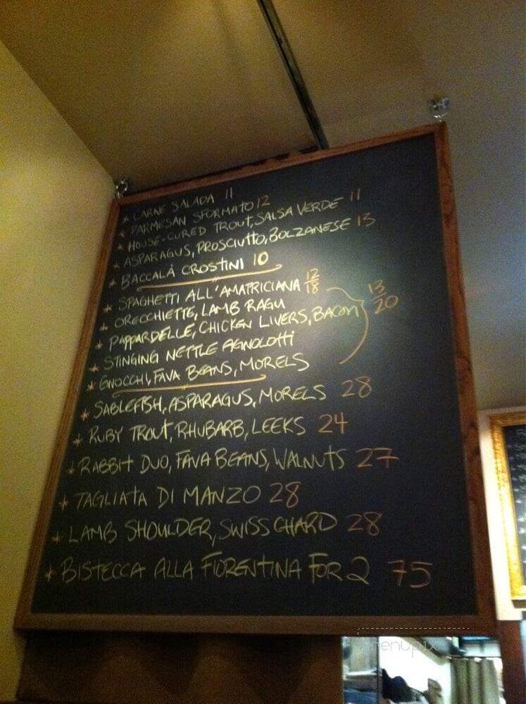 La Quercia - Vancouver, BC menu_pic