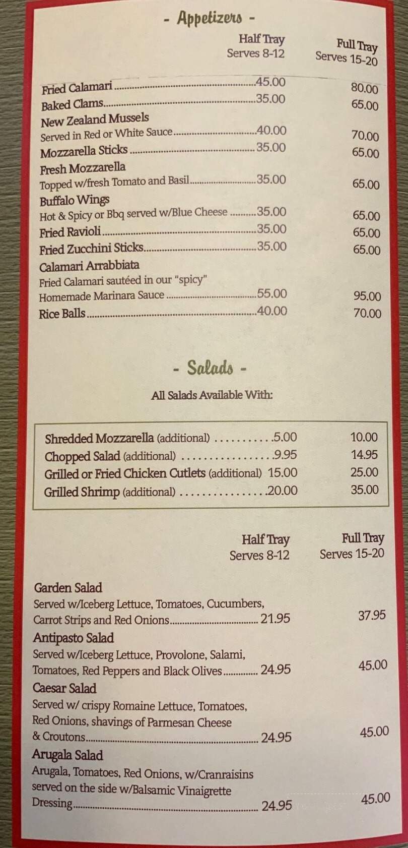 Romeo's Pizza - Franklin Square, NY menu_pic