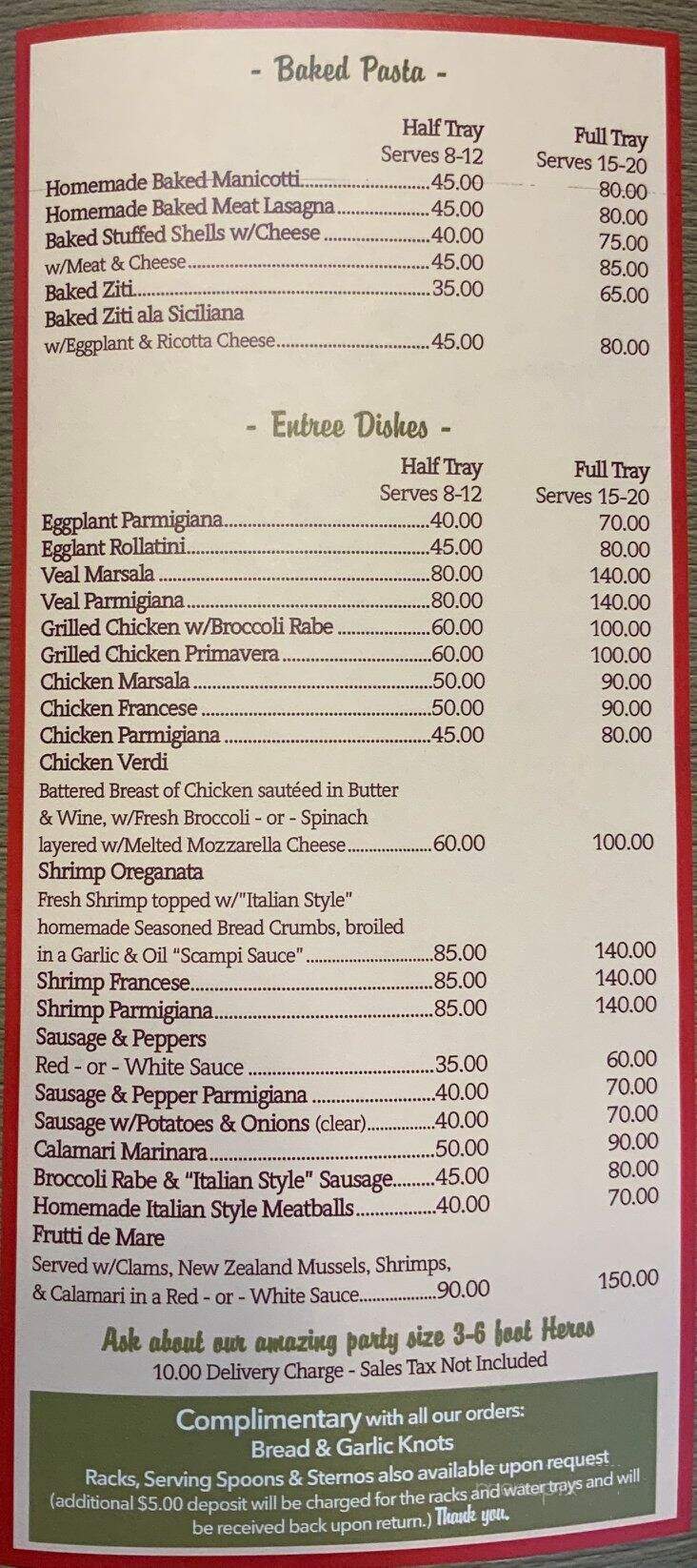 Romeo's Pizza - Franklin Square, NY menu_pic