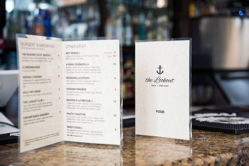 The Lookout Bar & Refuge - South Padre Island, TX menu_pic
