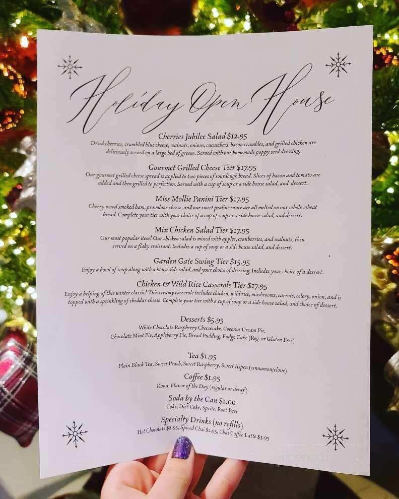 Tearoom At The Depot - Mackinaw, IL menu_pic