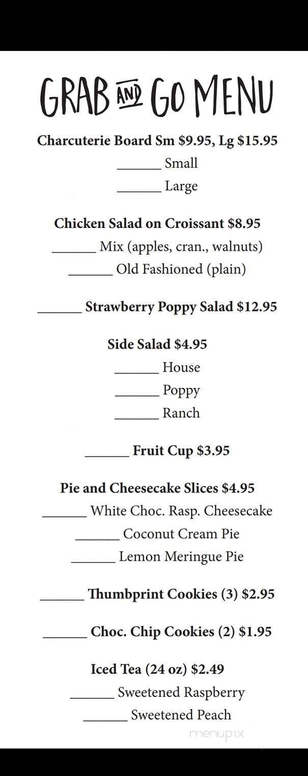 Tearoom At The Depot - Mackinaw, IL menu_pic