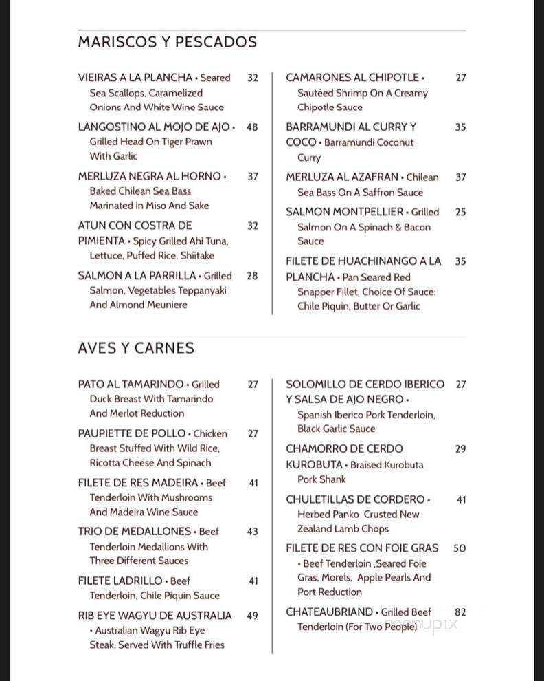 Madeira Restaurant - Brownsville, TX menu_pic
