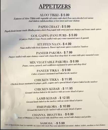 Maharaja Catering Ltd - Surrey, BC menu_pic