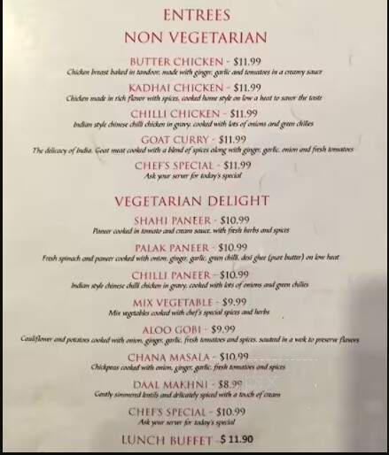 Maharaja Catering Ltd - Surrey, BC menu_pic