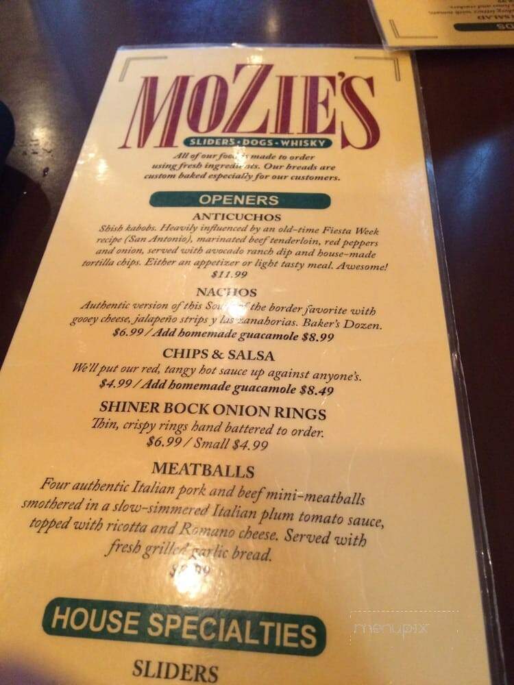 Mozie's - New Braunfels, TX
