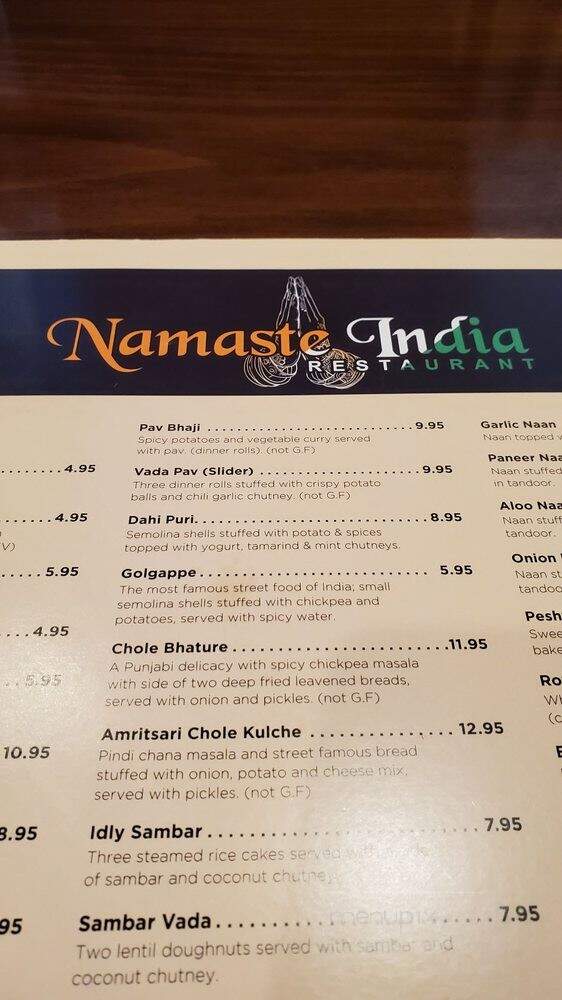 Namaste India Grill & Brew House - Arden Hills, MN