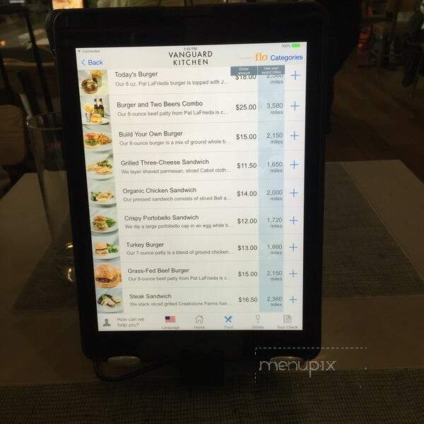 Vanguard Kitchen - Newark, NJ menu_pic