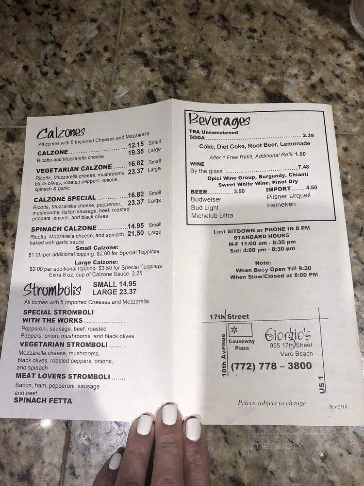 Giorgio's New York Pizzeria - Vero Beach, FL