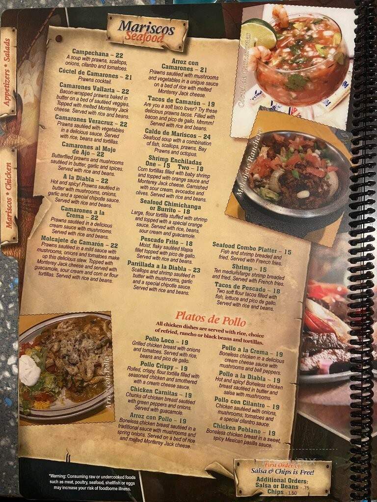 Ranchero Mexican Restaurant - Prineville, OR menu_pic