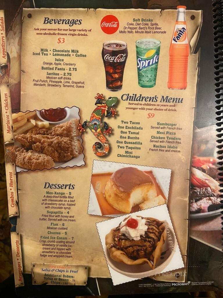 Ranchero Mexican Restaurant - Prineville, OR menu_pic