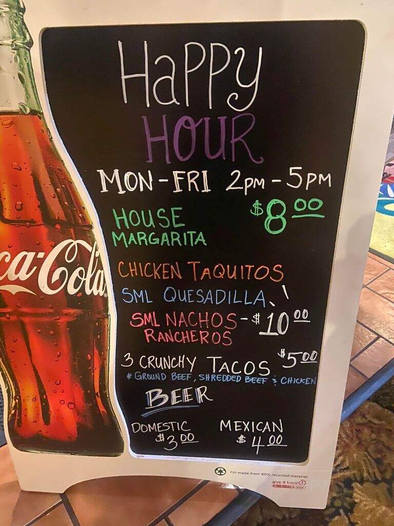 Ranchero Mexican Restaurant - Prineville, OR menu_pic