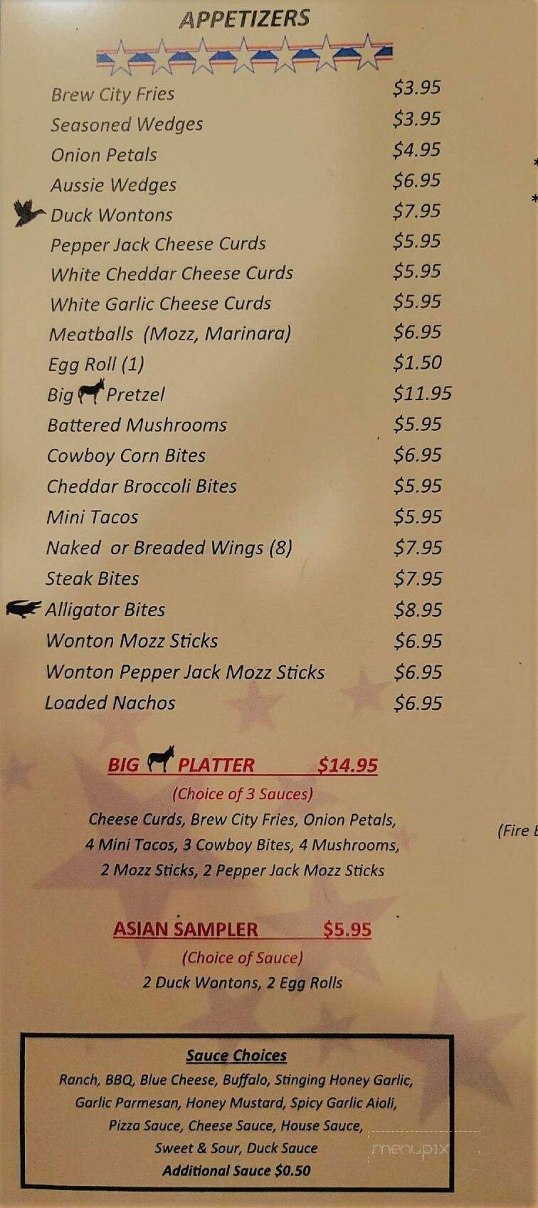 Rustic Inn - Montello, WI menu_pic