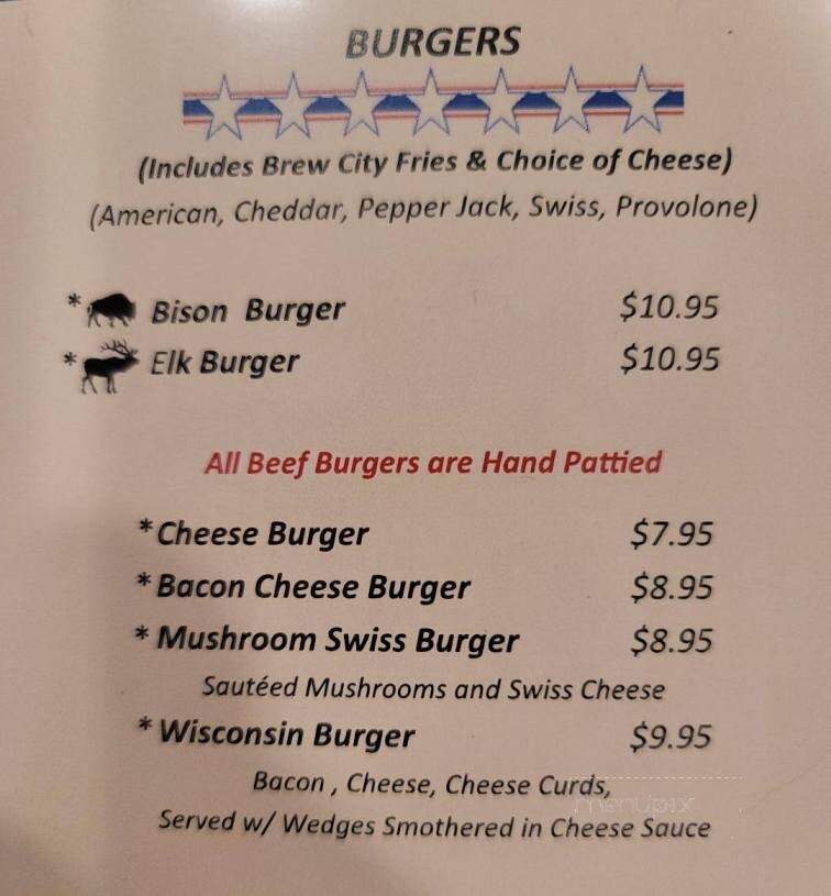 Rustic Inn - Montello, WI menu_pic