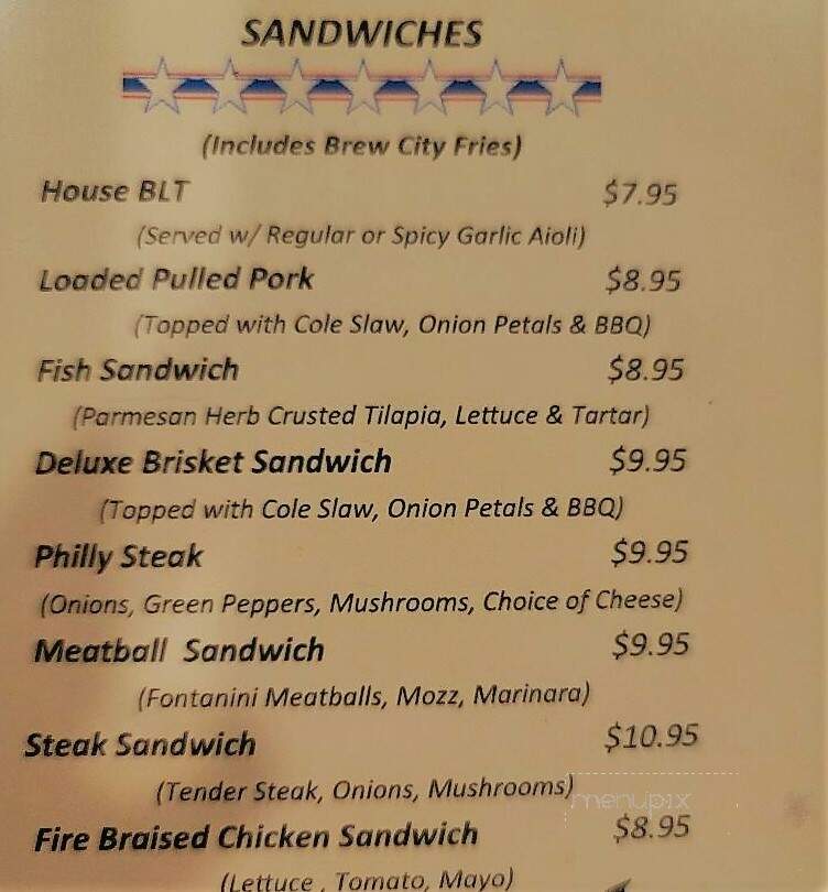 Rustic Inn - Montello, WI menu_pic