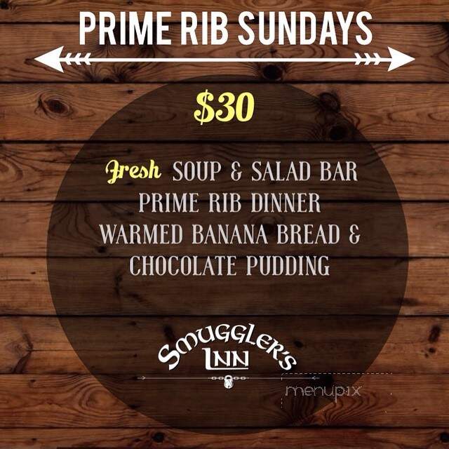 Smuggler's Inn - Calgary, AB menu_pic