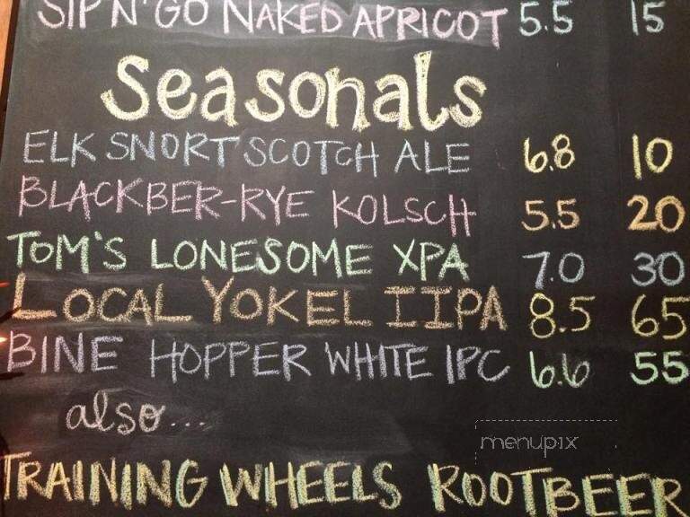 Tamarack Brewing Co. - Lakeside, MT menu_pic