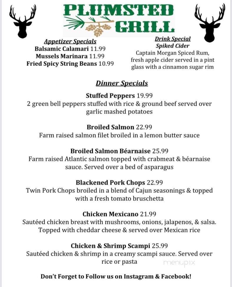 Plumsted Grill - Cream Ridge, NJ menu_pic