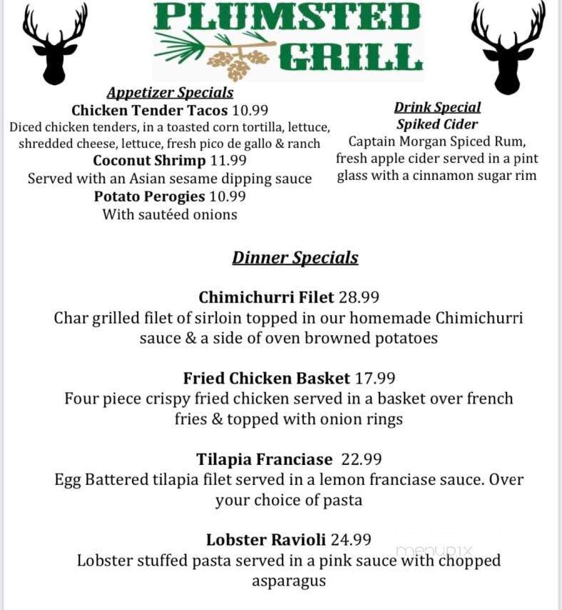 Plumsted Grill - Cream Ridge, NJ menu_pic