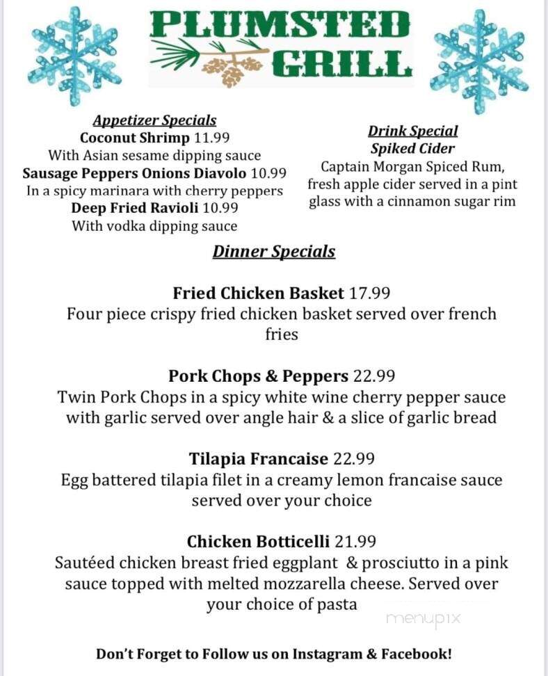Plumsted Grill - Cream Ridge, NJ menu_pic