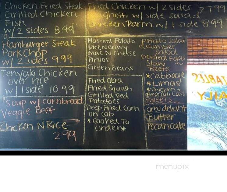Victoria's Diner - Clover, SC menu_pic