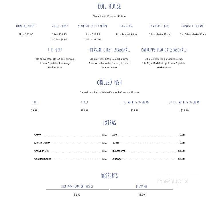 High Tides - Bridge City, TX menu_pic
