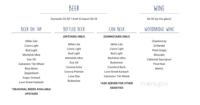 High Tides - Bridge City, TX menu_pic