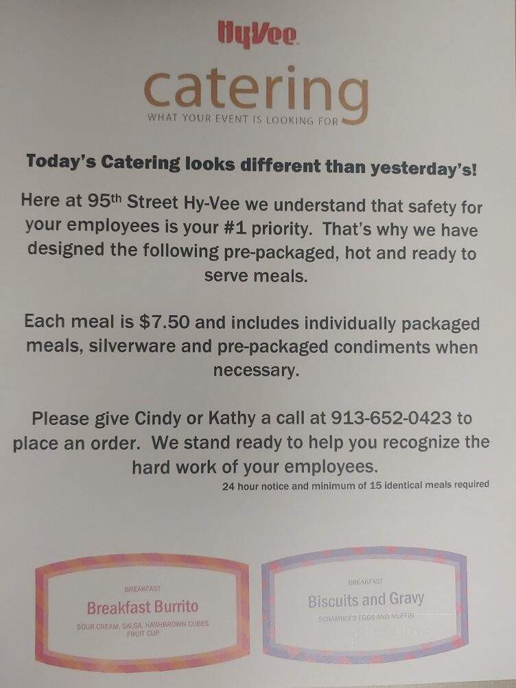 Hy-Vee Market Grill - Overland Park, KS menu_pic