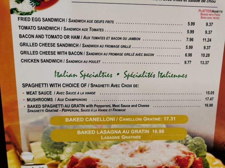 Nicko's Resto Bar - Vankleek Hill, ON menu_pic
