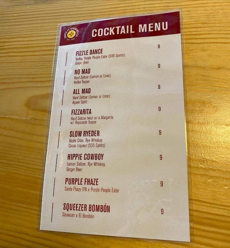 Tin Can Alley - Albuquerque, NM menu_pic