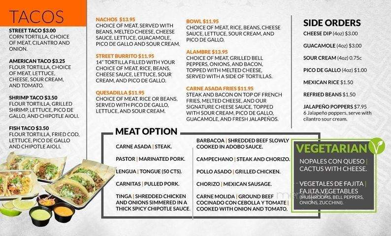 Taco Teresa's - Plymouth, MN menu_pic
