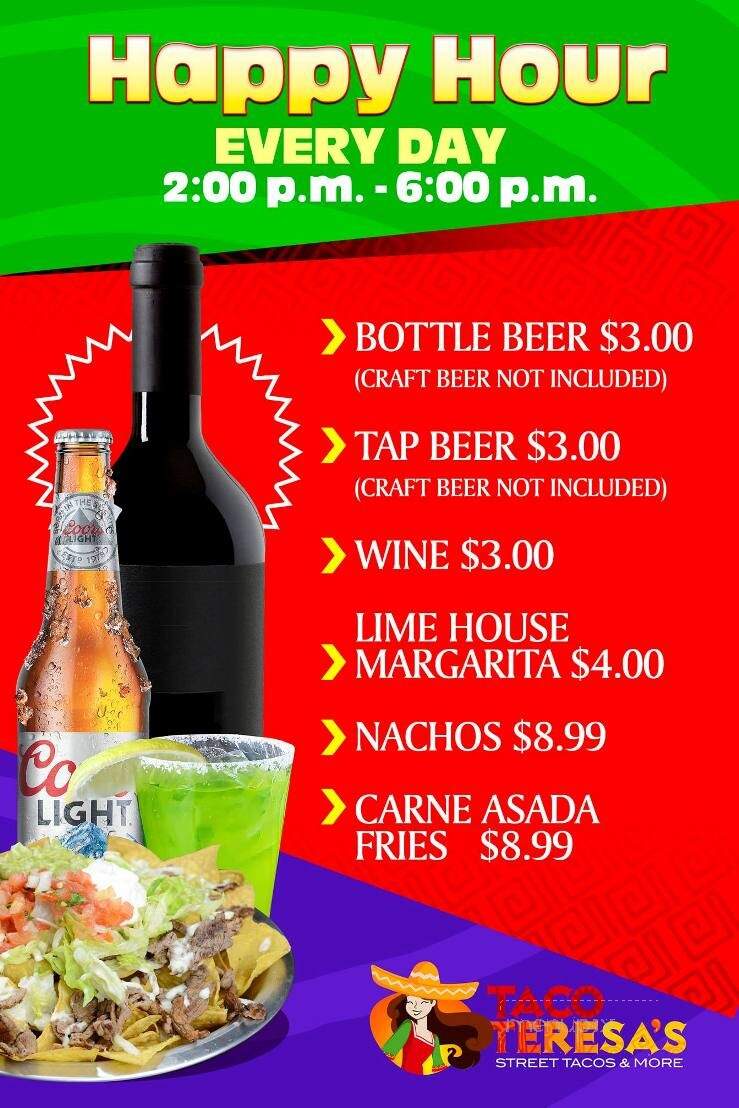 Taco Teresa's - Plymouth, MN menu_pic