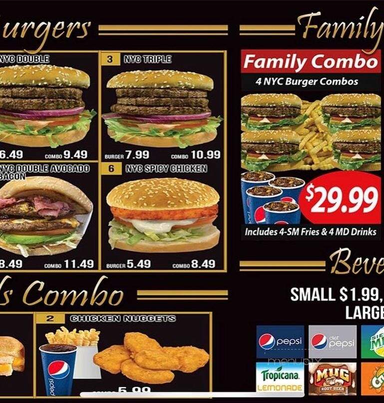 NYC Sub's & Grill - Tehachapi, CA menu_pic