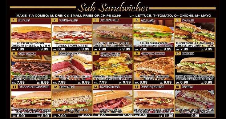 NYC Sub's & Grill - Tehachapi, CA menu_pic