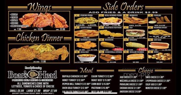 NYC Sub's & Grill - Tehachapi, CA menu_pic