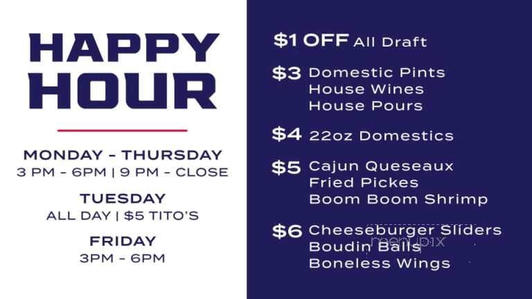 Walk-On's Sports Bistreaux - Lakeland, FL menu_pic