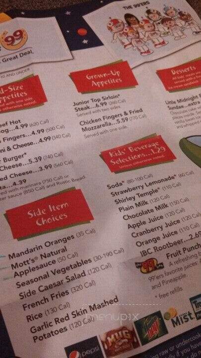 Ninety Nine Restaurant & Pub - Williston, VT menu_pic
