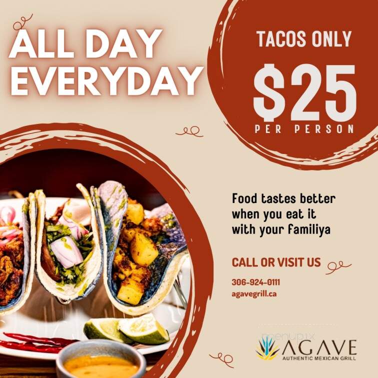 Agave Authentic Mexican Grill - Regina, SK