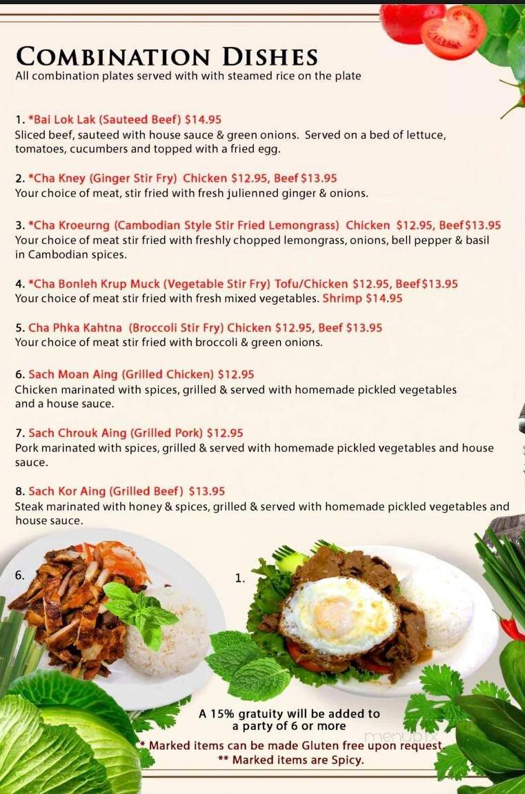 Annie's Cambodian - Eureka, CA menu_pic