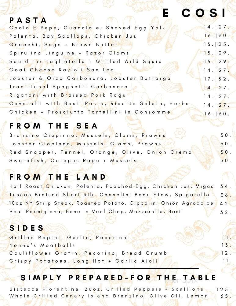 Bank + Vine - Wilkes-Barre, PA menu_pic