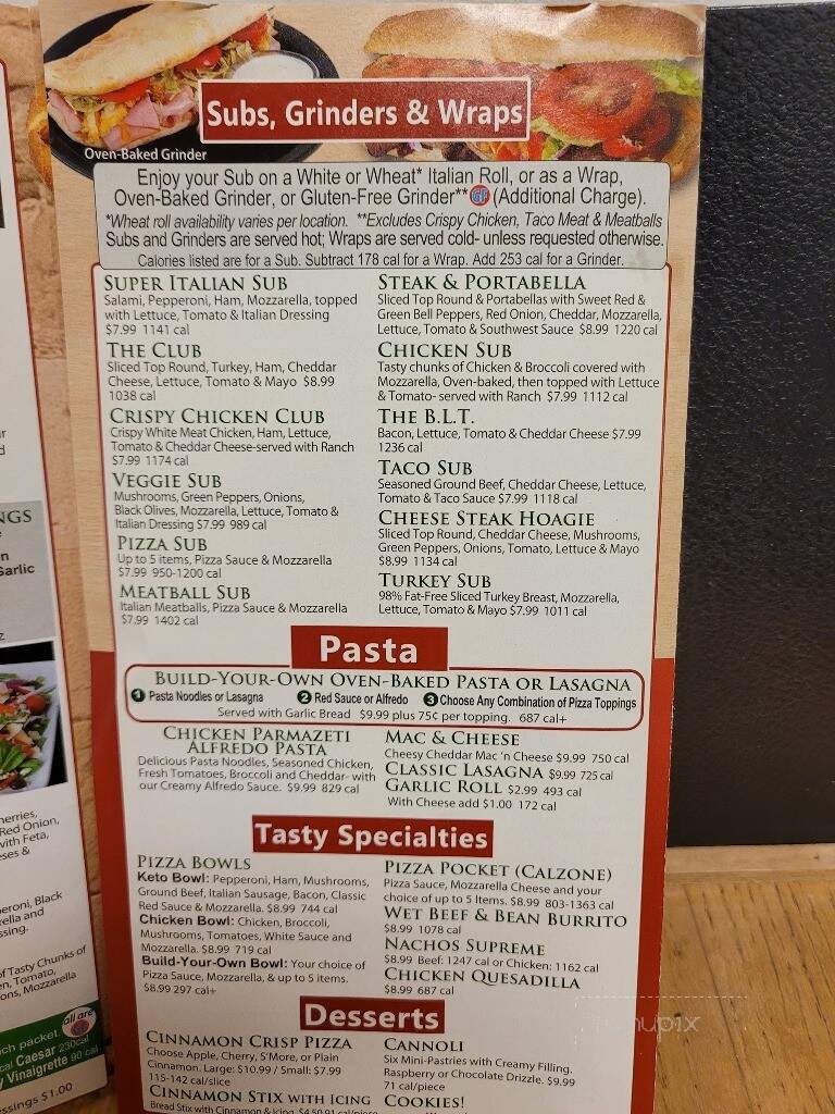 BC Pizza - Lakeview, MI menu_pic